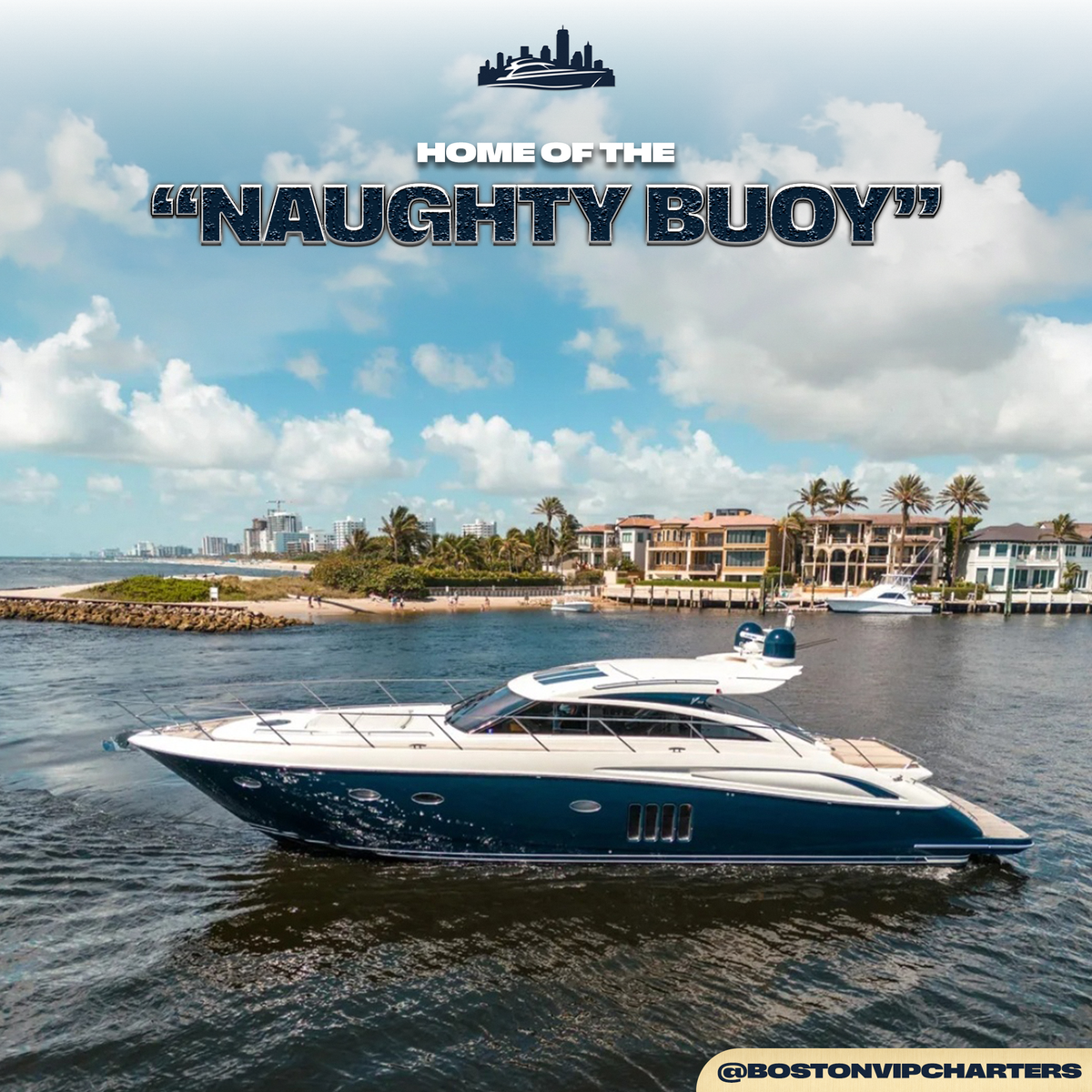@bostonvipcharters — Introducing the first yacht that will be chartered under the company.