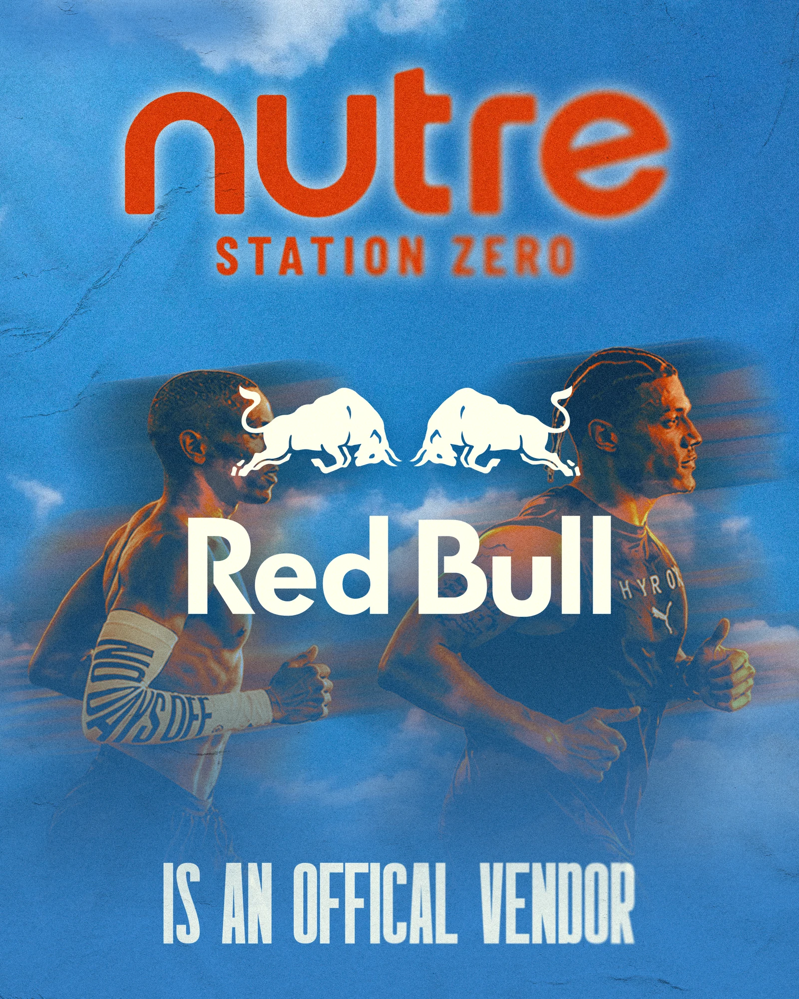 Red Bull vendor announcement for Nutre Station Zero